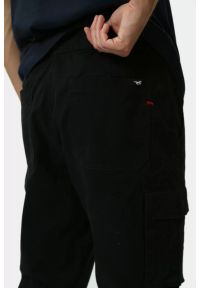 Męskie Spodnie Materiałowe Mustang Style Paris Jogger Cargo Black Beauty 1015896 4185. Materiał: materiał #9