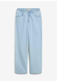 bonprix - Dżinsy loose fit, prosta nogawka. Kolor: niebieski