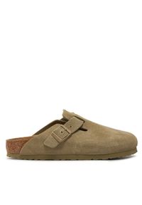 Birkenstock Klapki Boston Leve 1025844 Zielony. Kolor: zielony. Materiał: zamsz, skóra