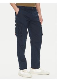 Aeronautica Militare Spodnie materiałowe 251PA1658CT3511 Granatowy Regular Fit. Kolor: niebieski. Materiał: bawełna