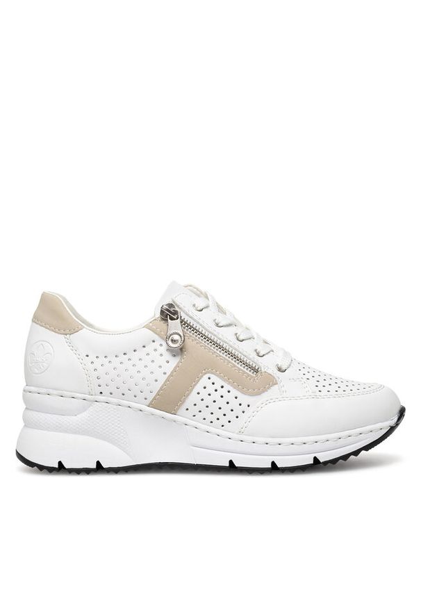 Sneakersy Rieker. Kolor: biały