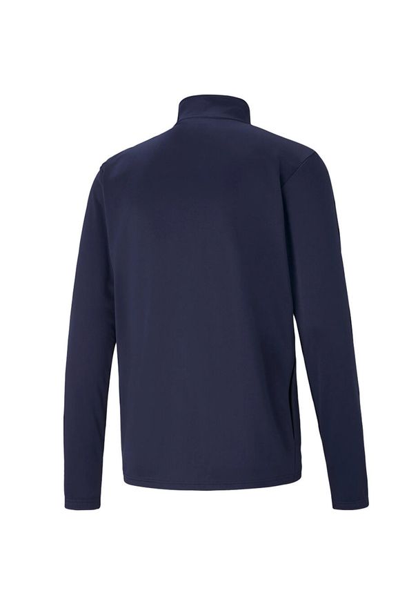 Bluza męska Puma teamRISE Training Poly Jacket granatowa. Kolor: biały, niebieski, wielokolorowy. Materiał: poliester. Sport: piłka nożna
