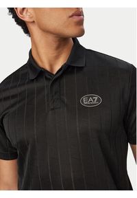 EA7 Emporio Armani Polo 7M001287 AF22277 Czarny Regular Fit. Typ kołnierza: polo. Kolor: czarny. Materiał: syntetyk #5