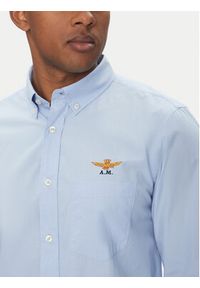 Aeronautica Militare Koszula 251CA1277CT3532 Niebieski Regular Fit. Kolor: niebieski. Materiał: bawełna #3