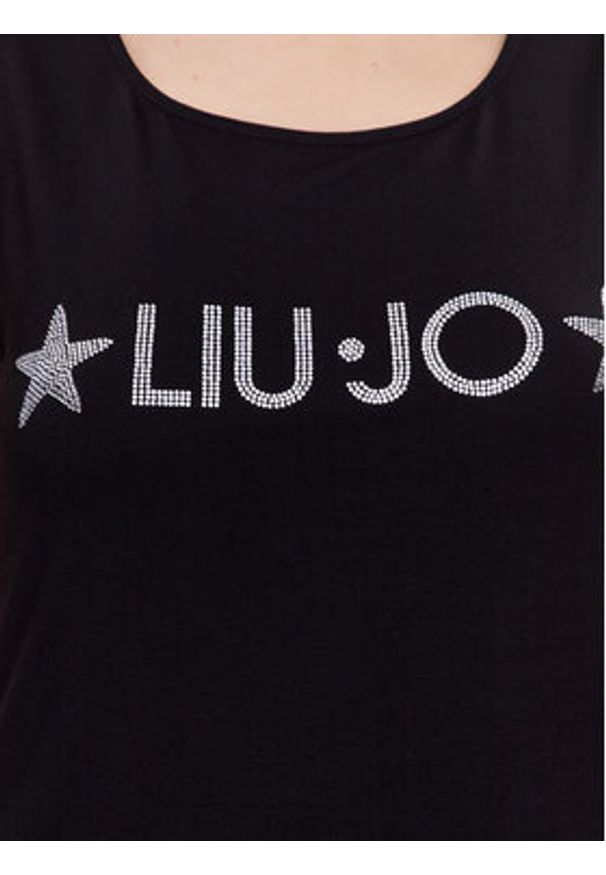 Liu Jo Beachwear Top VA3100 J5360 Czarny Regular Fit. Kolor: czarny. Materiał: wiskoza