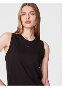 TOMMY HILFIGER - Tommy Hilfiger Top Mesh Core S10S101390 Czarny Regular Fit. Kolor: czarny. Materiał: bawełna #4