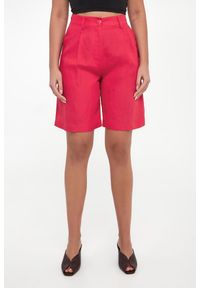 Twinset Milano - Szorty damskie lniane TWINSET ACTITUDE. Materiał: len #4