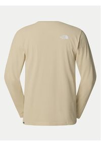 The North Face Longsleeve Simple Dome NF0A87QN Beżowy Regular Fit. Kolor: beżowy. Materiał: bawełna. Długość rękawa: długi rękaw #3