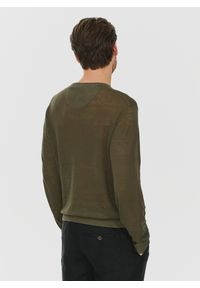 PAKO LORENTE – Zielony lniany sweter P24SP-2X-003-Z-0 - Pako Lorente. Kolor: zielony, niebieski. Materiał: len. Wzór: gładki. Sezon: wiosna, lato #3