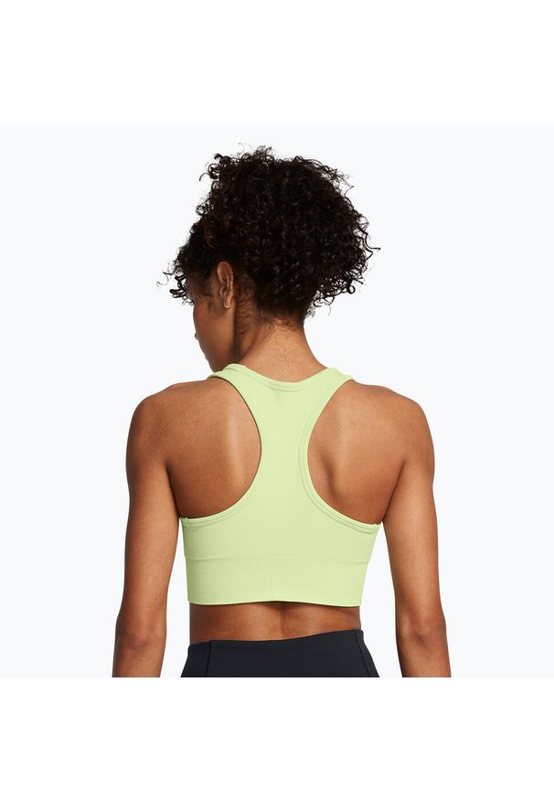 Biustonosz treningowy Under Armour Vanish Seamless Mid Branded. Kolor: zielony. Sport: fitness