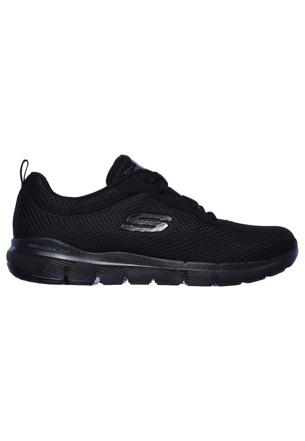 skechers - Buty do chodzenia damskie Skechers Flex Appeal 30. Zapięcie: sznurówki. Kolor: czarny. Materiał: tkanina, materiał. Szerokość cholewki: normalna. Model: Skechers Sport. Sport: turystyka piesza