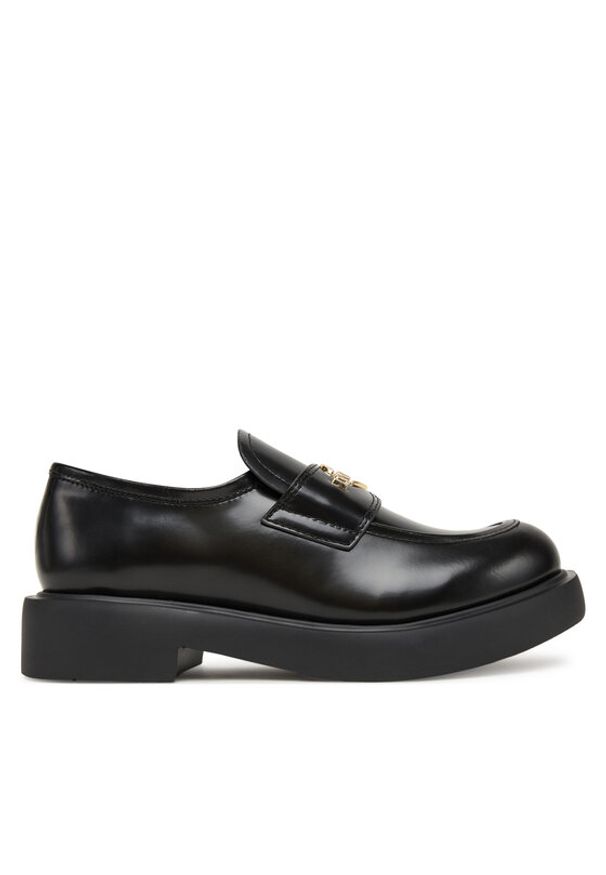 Love Moschino - LOVE MOSCHINO Loafersy JA10404G1NJD000041 Czarny. Kolor: czarny. Materiał: skóra
