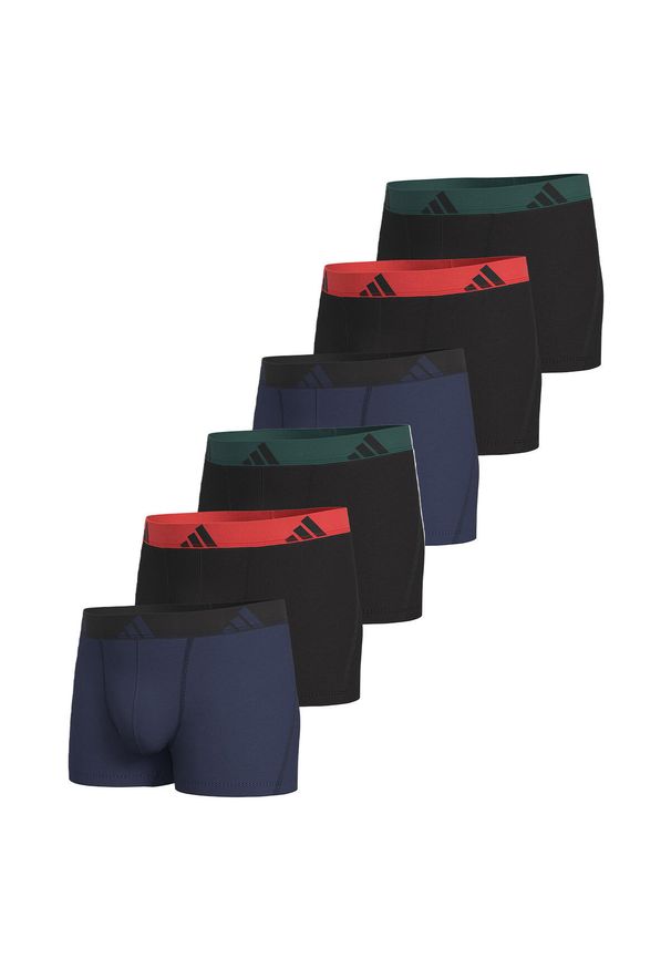 Adidas - Bokserki Active Flex Cotton 6 pak. Kolor: szary. Materiał: bawełna, elastan