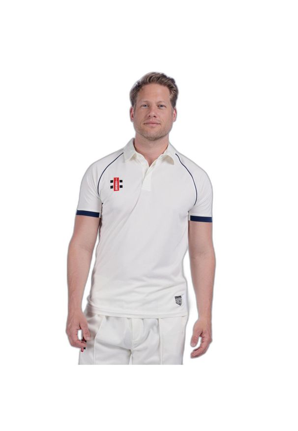 GRAY-NICOLLS - Koszulka polo dla dzieci Gray-Nicolls Matrix V2. Typ kołnierza: polo. Kolor: niebieski, biały, wielokolorowy