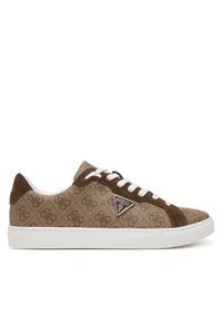 Guess Sneakersy FMTTO3 ELL12 Beżowy. Kolor: beżowy. Materiał: skóra