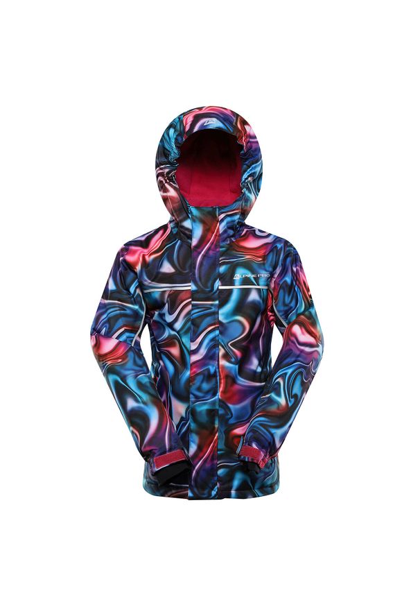 ALPINE PRO - Kurtka dziecięca narciarska 10.000 Alpine Pro Kiwero. Kolor: fioletowy. Sezon: zima. Sport: narciarstwo