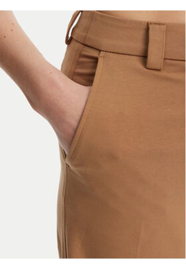 Silvian Heach Spodnie materiałowe Liovica GPP25421PA Beżowy Wide Leg. Kolor: beżowy. Materiał: bawełna