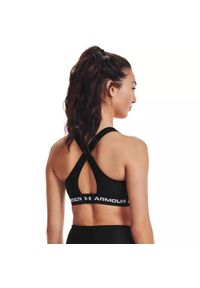 Biustonosz sportowy Under Armour Crossback Matte/Shine. Kolor: czarny