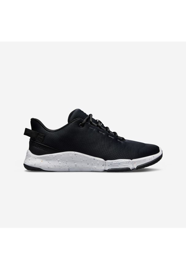 DOMYOS - Buty fitness męskie Domyos 100. Kolor: czarny, biały, wielokolorowy. Materiał: mesh, kauczuk. Sport: fitness