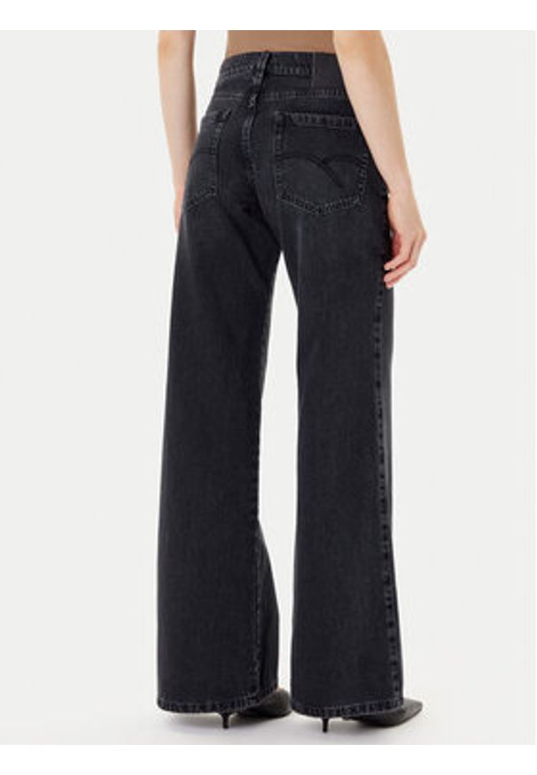 Marella Jeansy 2523186034 Czarny Wide Leg. Kolor: czarny