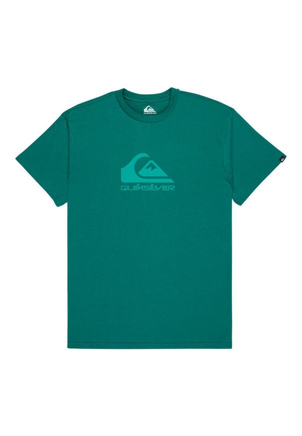 Quiksilver - Koszulka z krótkim rękawem EV COMP LOGO Mężczyźni. Kolor: zielony. Materiał: materiał, bawełna. Długość rękawa: krótki rękaw. Długość: krótkie. Wzór: nadruk