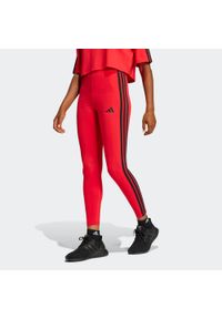 Adidas - Legginsy fitness damskie ADIDAS. Materiał: włókno, materiał, bawełna. Sport: fitness