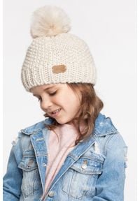 Zimowa czapka dziewczęca PaMaMi - Jasnoszary. Kolor: szary. Materiał: poliamid, akryl. Sezon: zima #3