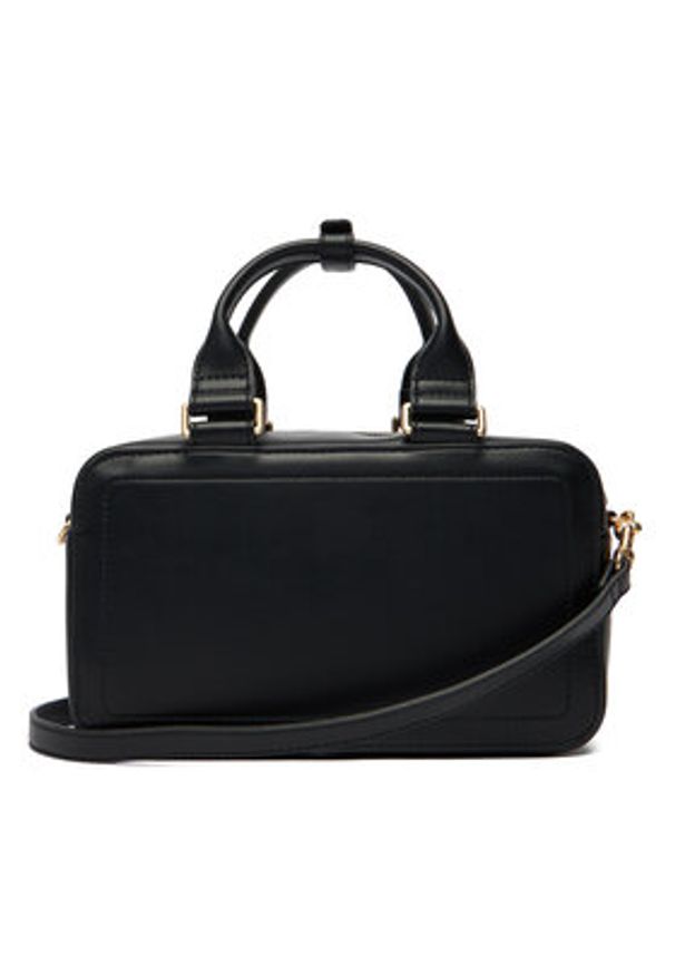 Calvin Klein Torebka Bold Ck Bauletto Crossbody LV04F3411G Czarny. Kolor: czarny. Materiał: skórzane