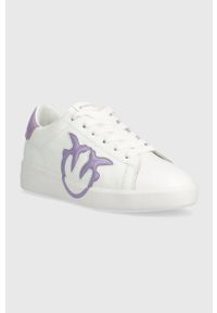 Pinko sneakersy Klum kolor biały 100899 A0NY ZY4. Kolor: biały. Materiał: skóra, guma. Obcas: na platformie #3