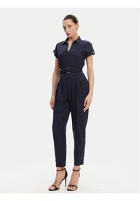 ACCESS FASHION Kombinezon 53-5511-128 Granatowy Regular Fit. Kolor: niebieski. Materiał: lyocell