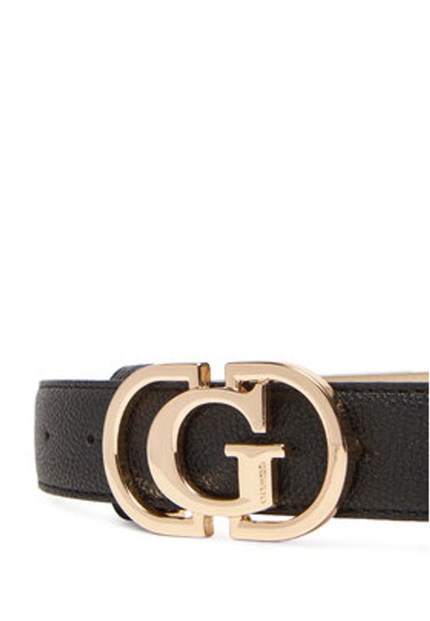 Guess Pasek Damski BW9269 P5330 Czarny. Kolor: czarny. Materiał: skóra