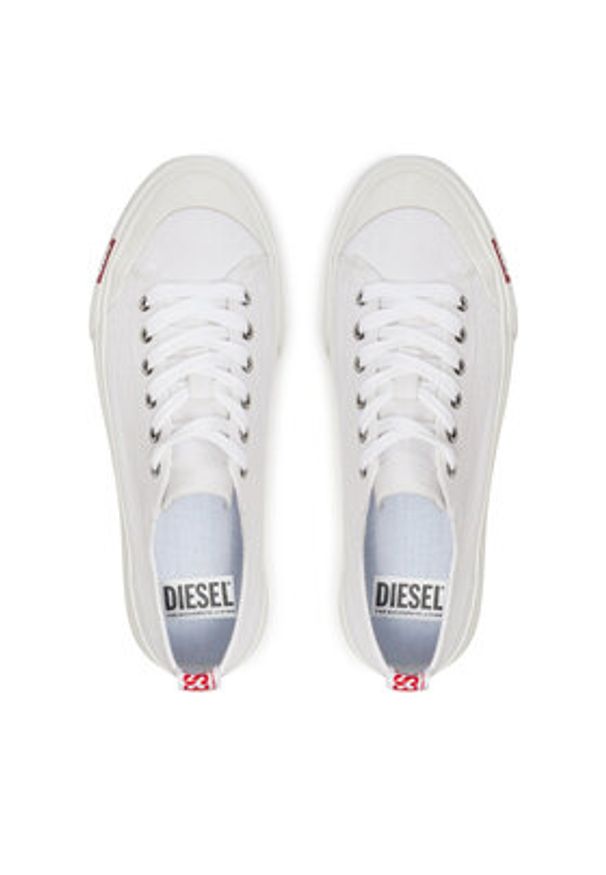 Diesel Trampki Y03335 P2994 H7528 Biały. Kolor: biały. Materiał: bawełna, materiał
