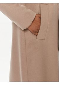 Calvin Klein Płaszcz wełniany Essential K20K205937 Beżowy Regular Fit. Kolor: beżowy. Materiał: wełna