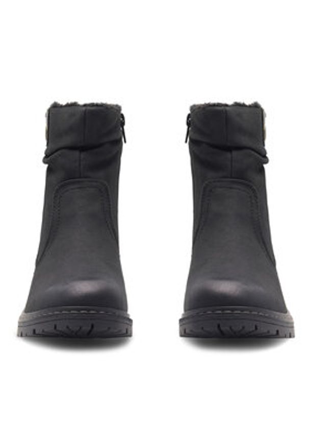 Clara Barson Botki CORNY H221008 Czarny. Kolor: czarny. Materiał: skóra