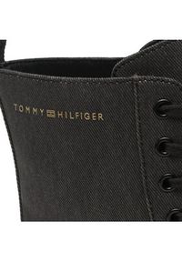 TOMMY HILFIGER - Tommy Hilfiger Trapery Feminine Essential Canvas FW0FW07357 Czarny. Kolor: czarny. Materiał: materiał #6