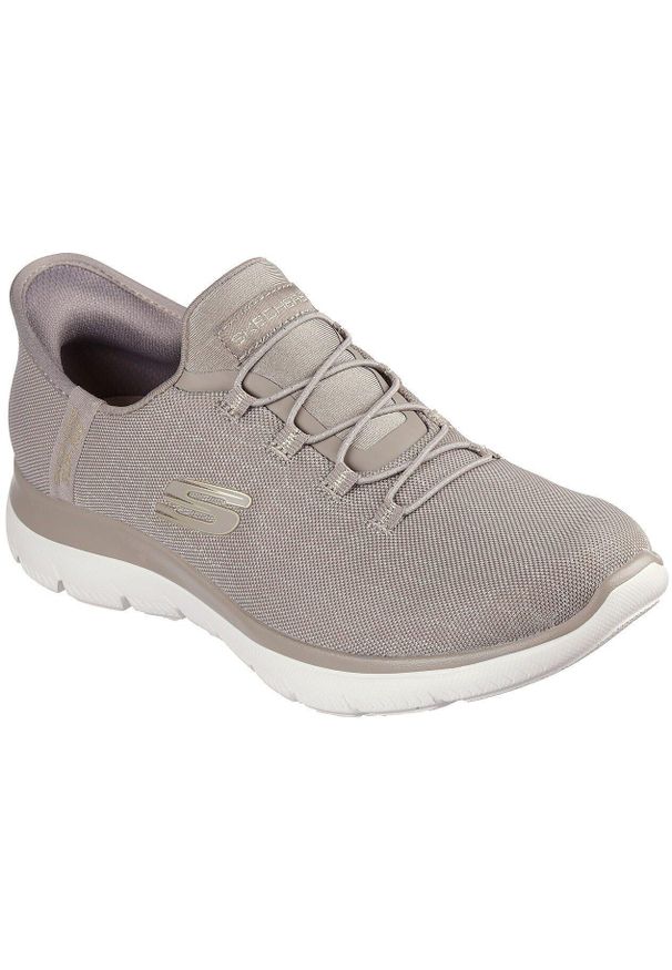 skechers - Adidasy Skechers Summits-classy Night, Kobiety. Kolor: szary. Materiał: materiał
