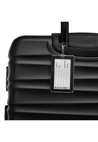 Wittchen - Duża walizka z zawieszką czarna. Kolor: czarny. Styl: wakacyjny #3