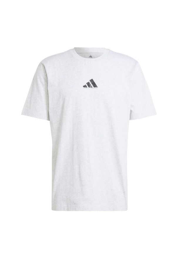 Adidas - Koszulka Codes Photoreal Graphic. Kolor: szary. Materiał: bawełna