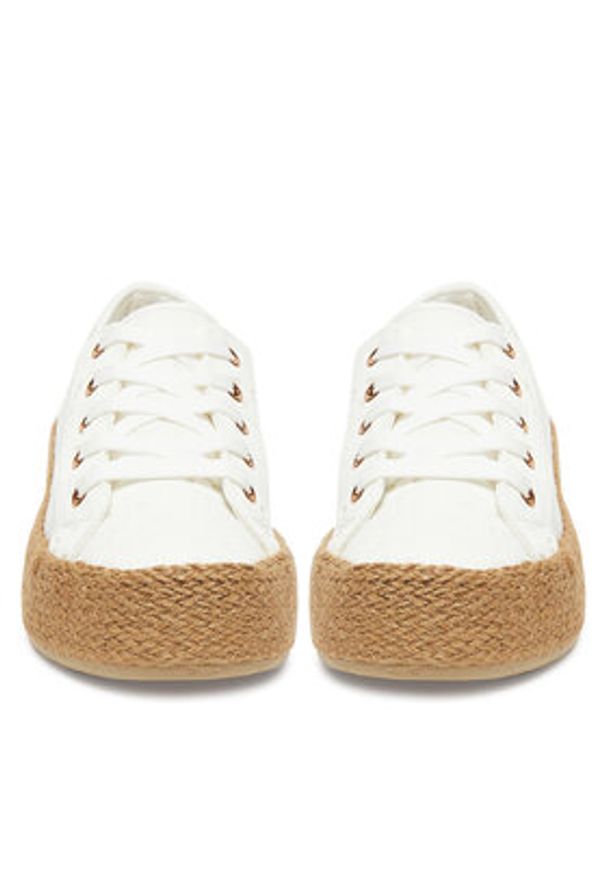 Jenny - JENNY Espadryle EMMA WSK1576-05 Biały. Kolor: biały. Materiał: materiał