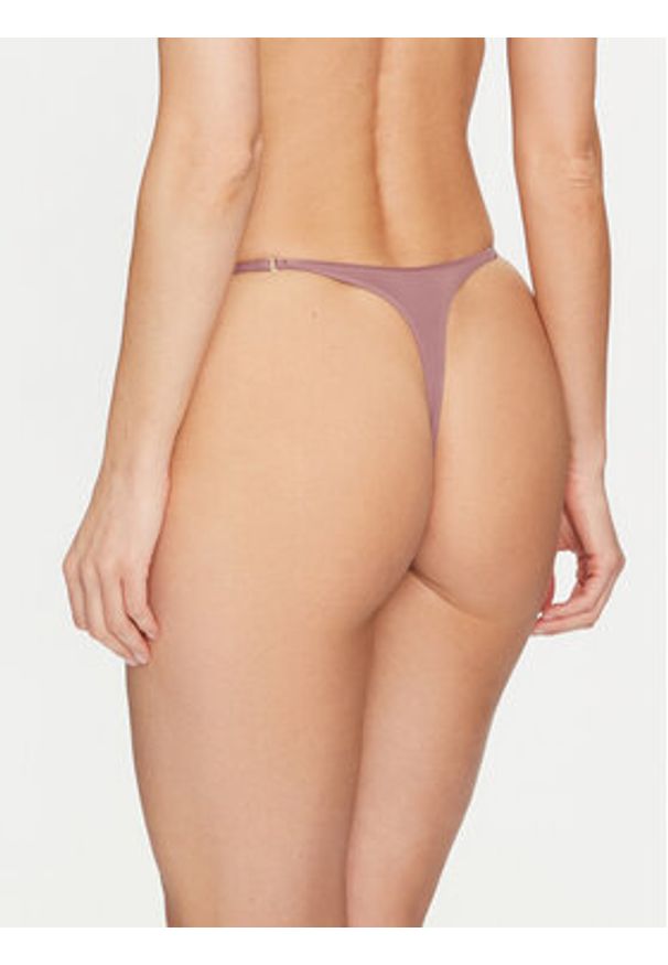 Calvin Klein Underwear Stringi 000QF7547E Różowy. Kolor: różowy. Materiał: syntetyk