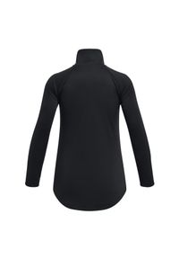 Longsleeve sportowy dziewczęcy Under Armour Tech Graphic 1/2 Zip - czarny. Kolor: czarny. Materiał: tkanina, poliester. Długość rękawa: długi rękaw. Styl: sportowy #2