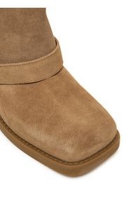 MICHAEL Michael Kors Kozaki 40F5COFB5S Beżowy. Kolor: beżowy. Materiał: skóra, zamsz #2