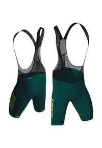 Spodenki kolarskie (na szelkach) z pampersem LEATT Bib MTB Endurance 6.0. Kolor: zielony, niebieski, wielokolorowy. Sport: kolarstwo