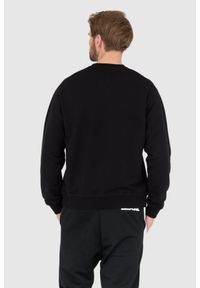 DSQUARED2 Czarna bluza męska z białym logo z liściem, Rozmiar XXL. Kolor: czarny #4