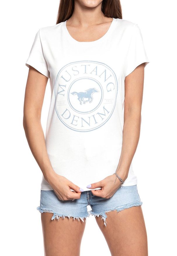 Mustang - MUSTANG T SHIRT DAMSKI Alexia C Print 1009056 2020. Wzór: nadruk