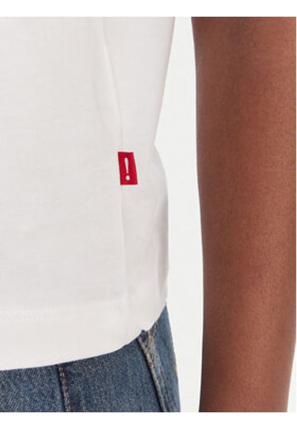 JOOP! Jeans T-Shirt Tosha 30102133 Biały Regular Fit. Kolor: biały. Materiał: bawełna