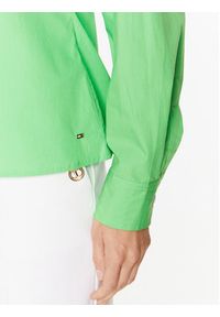 TOMMY HILFIGER - Tommy Hilfiger Koszula WW0WW38616 Zielony Regular Fit. Kolor: zielony. Materiał: bawełna