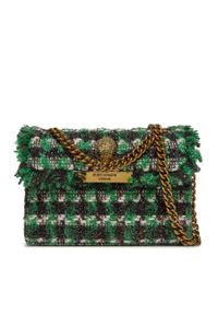 Torebka Kurt Geiger 690-Tweed Mini Kensington 2949707609 Blk/Green. Kolor: czarny