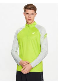 Asics Longsleeve Icon 2011C732 Zielony Regular Fit. Kolor: zielony. Materiał: syntetyk. Długość rękawa: długi rękaw