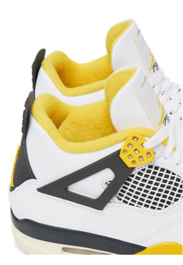 Nike Sneakersy Air Jordan 4 Retro AQ9129 101 Biały. Kolor: biały. Materiał: skóra. Model: Nike Air Jordan